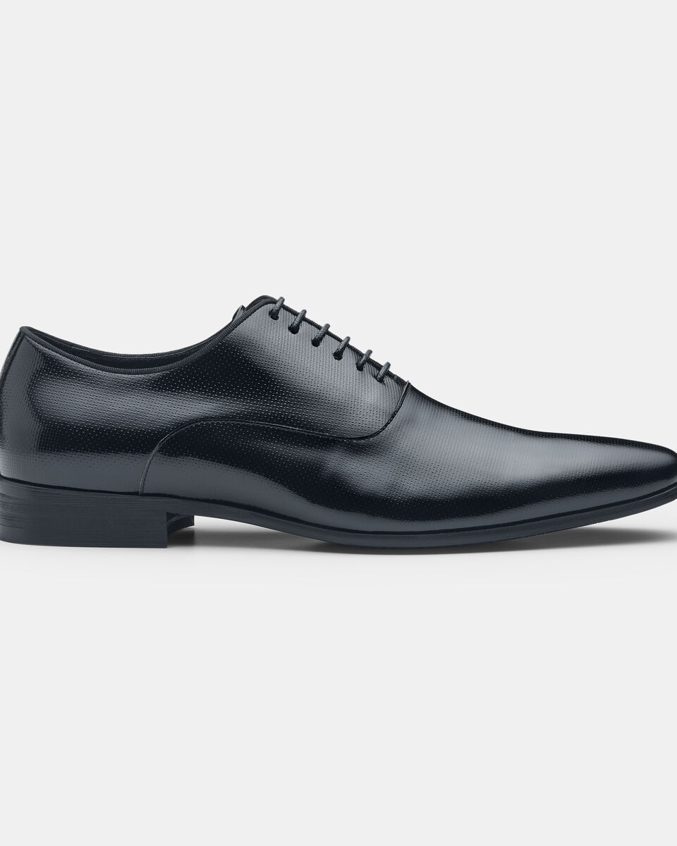 Patent Leather Oxford Dress Shoe, Black, hi-res